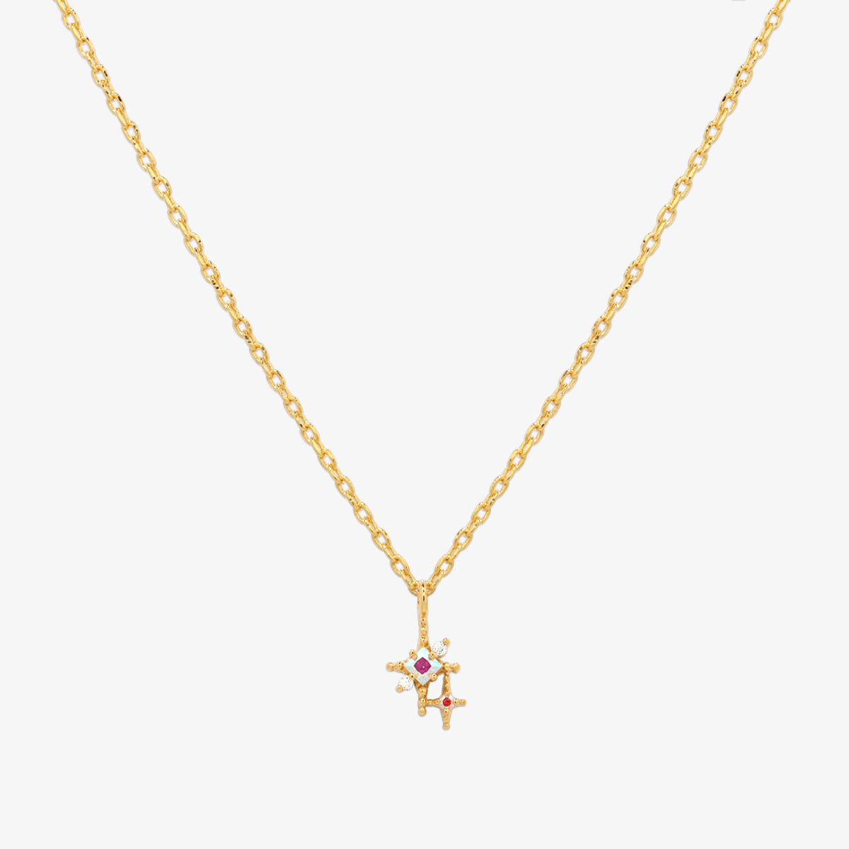 Smoked topaz necklace-0