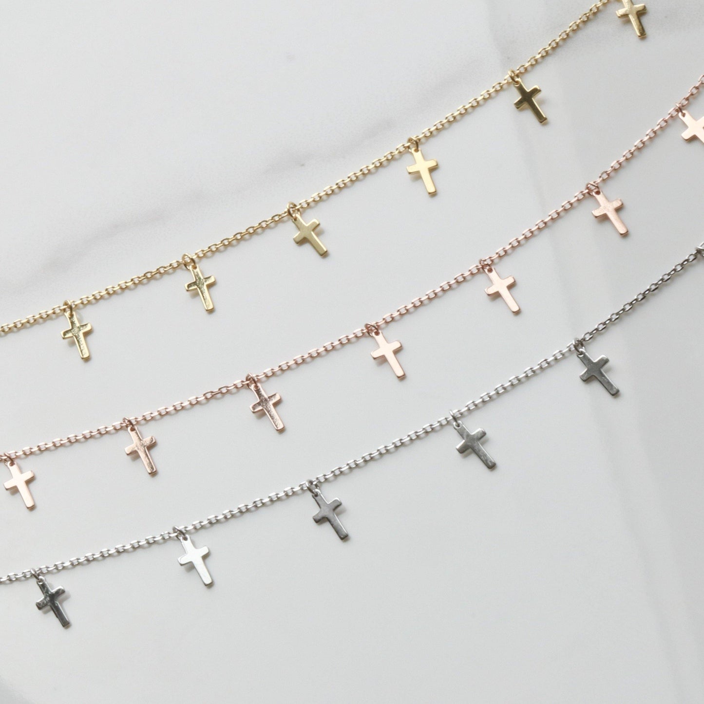 Cross charm necklace-2