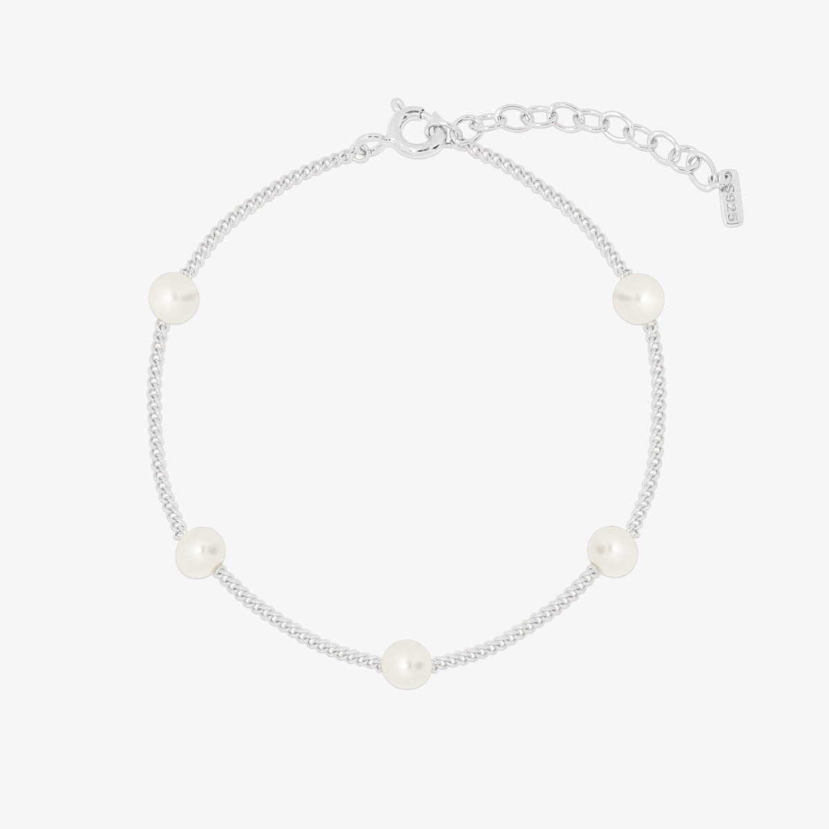Five pearl relayed bracelet-4