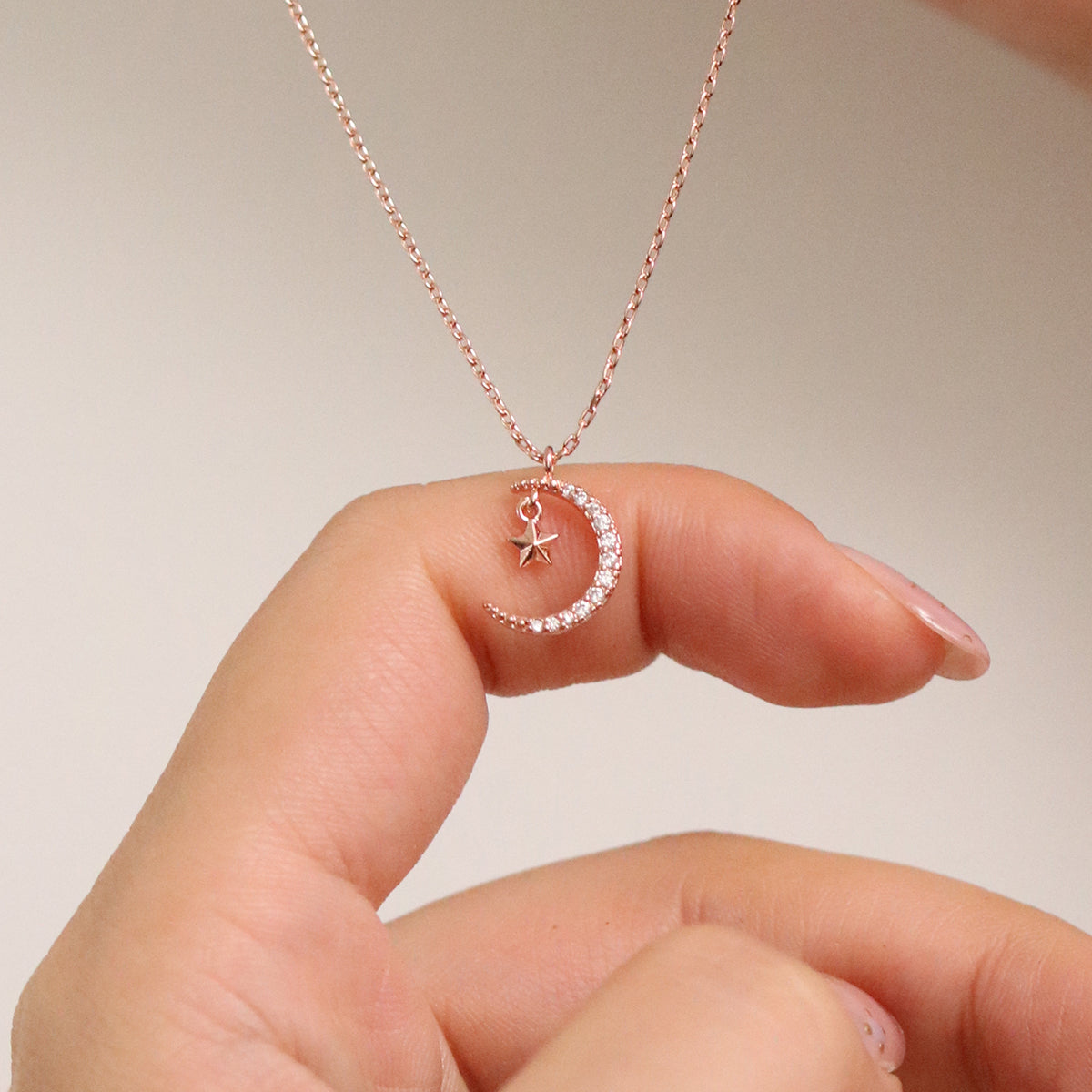 Moon star necklace-3