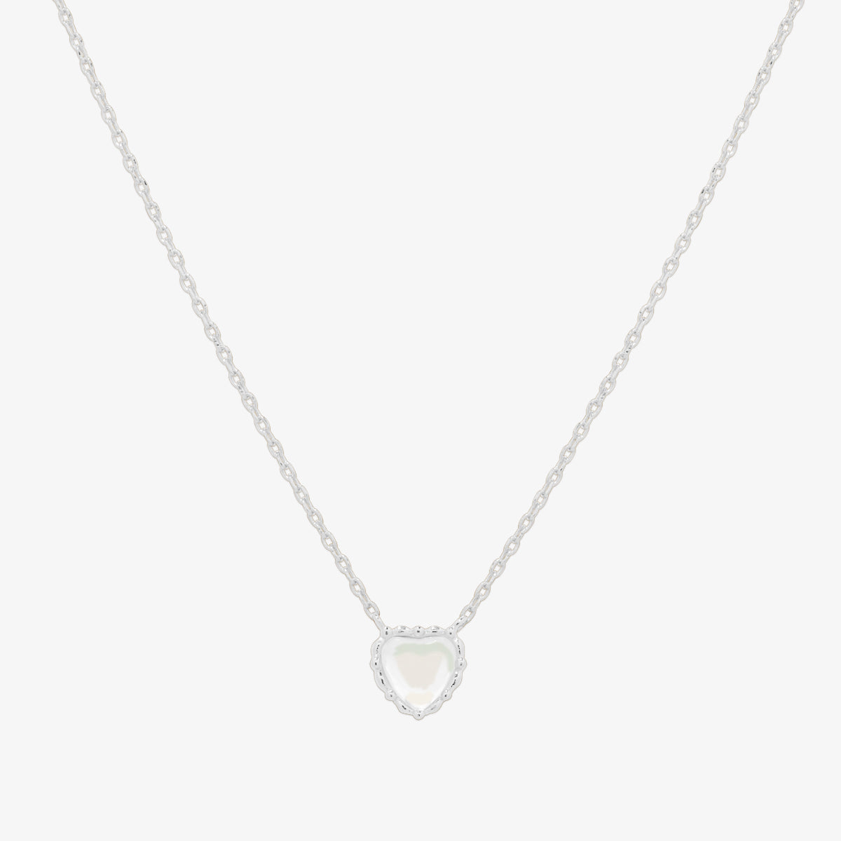 Moonstone heart necklace-2