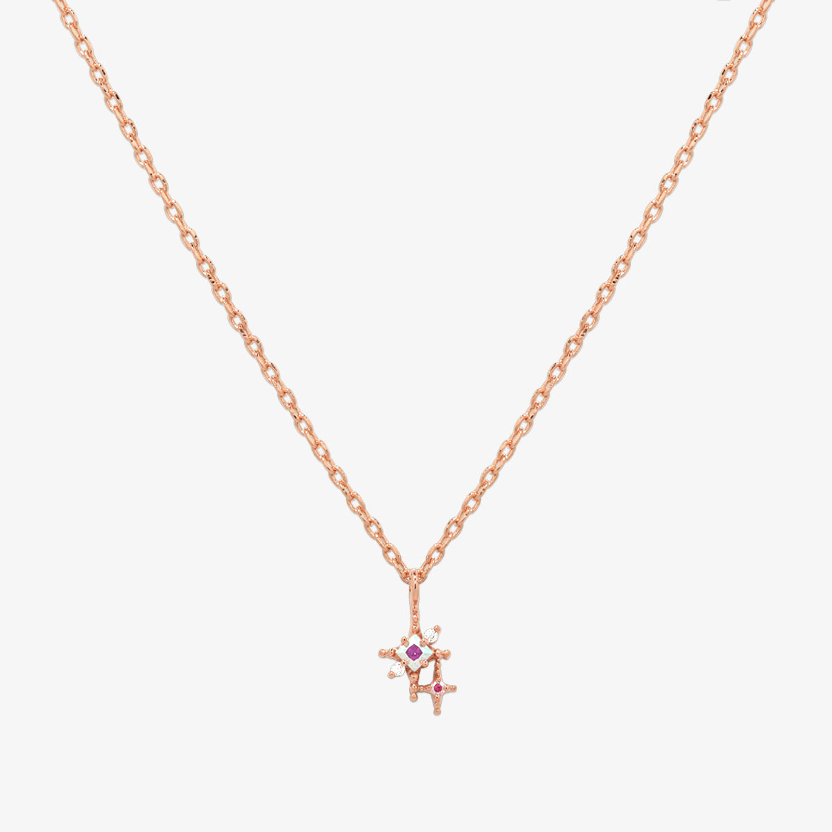 Smoked topaz necklace-2