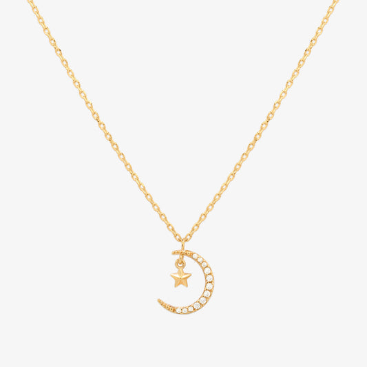 Moon star necklace-0