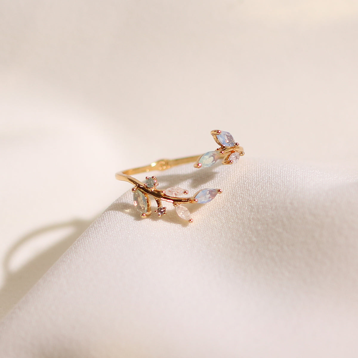 Moonstone vine ring-1