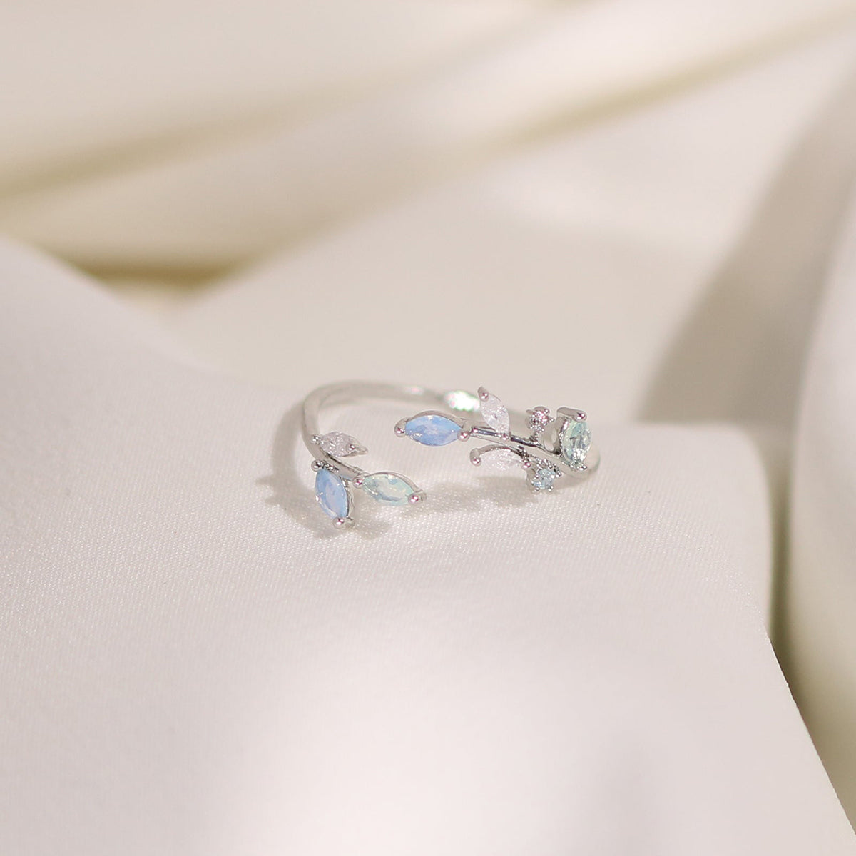 Moonstone vine ring-2